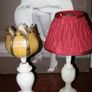 Two Vintage Marble Lamps Image 7