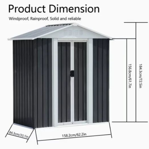 Metal Shed 5x3FT