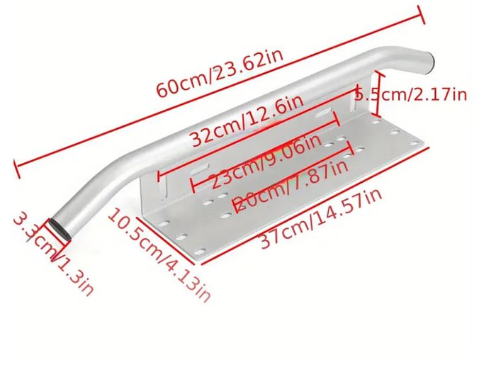Universal Spotlight Frame Car Auxiliary Lamp Light & Off-Road License Plate Light Modification