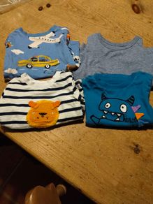 4 Boys Next longsleeve tops. 3/6 months.  Like new.