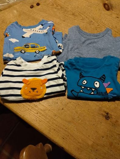 4 Boys Next longsleeve tops. 3/6 months.  Like new.