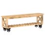 TV Cabinet 130x30x42 cm Rough Mango Wood Image 8