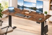 Large Electric Desk 140cm Vintage Brown or White