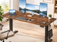 main image for ad Large Electric Desk 140cm Vintage Brown or White
