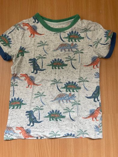 Two M&S dinosaur t-shirts 5-6y