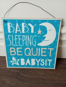 Humorous Metal Hanging Sign