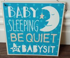 Humorous Metal Hanging Sign