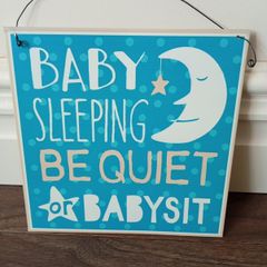 Humorous Metal Hanging Sign
