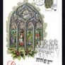 1981 Jersey Christmas Commemorative Stamps  Post Office Card/ Maximum Cards tied with set of stamps of first day of issue Image 4