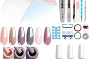 Gel Nail Polish Starter Kit - 6 Colors Gel Polish Set Base Top Coat, 36W UV LED Nail Lamp with Full DIY Gel Manicure Nail Tools 8ml (FREE POSTAGE)