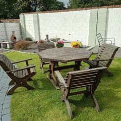 Timber patio set