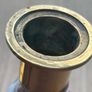 Pair of Brass and Painted Porcelain candlesticks Image 7