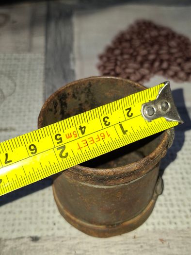 Rare 13 Piece Lot of Antique Chavagnat Tin Measuring Demi-Litre from Paris, France, dating  approximately 1800s.