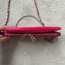 Zadig & Voltaire pink leather mini clutch bag new Image 8