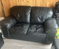 Free leather 2 seater sofa