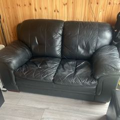 Free leather 2 seater sofa