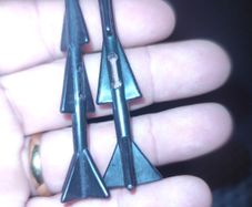 Cobra Rattler full set 4 small rockets vintage parts 1984 GI Joe Cobra