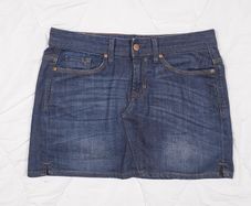 Gap Dark Wash Blue Denim Mid Low Rise Mini Skirt 10UK/38EU