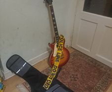 Les Paul Epiphone standard left hand side electric guitar