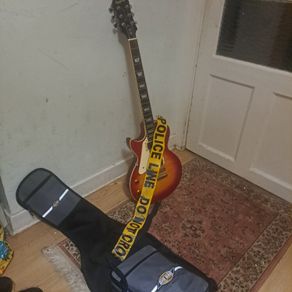 Les Paul Epiphone standard left hand side electric guitar
