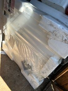 shower door and tray