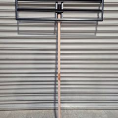 Handmade heavy-duty landscaping level rake, ideal for leveling soil, sand, topsoil and preparing ground for lawns, paving or artificial grass. Solid steel construction, welded frame, built to last. Designed to give a smooth, even finish without leaving gr