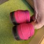 Pink sided leather Russell and Bromley loafer shoes Image 6