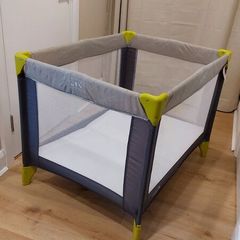 Cuggl Travel Cot and Baby Elegance Mattress