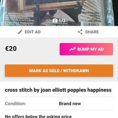 multiple cross stitches kits