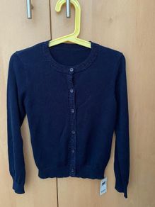 Dunnes Stores Navy Cardigan with Glitzy trim - see 2 pics