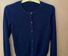 Dunnes Stores Navy Cardigan with Glitzy trim - see 2 pics