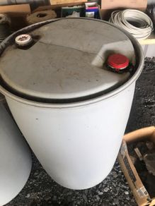 Plastic barrels 15 each