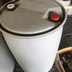 Plastic barrels 15 each