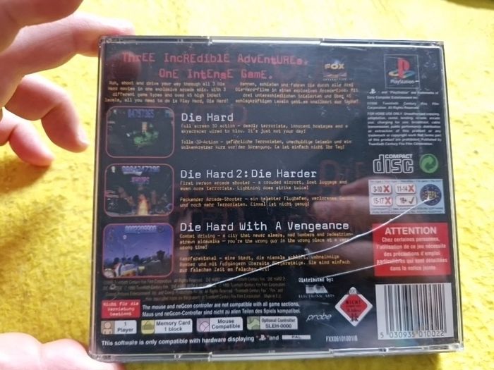 Die Hard Trilogy PlayStation1 Ps1 PlayStation2 Ps2 Games Original