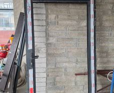 aluminium door with frame