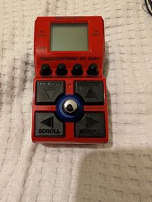 Bass guitar pedal Zoom ms60b+
