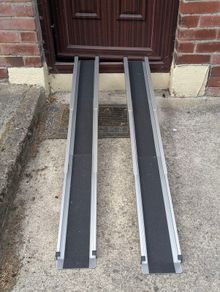 5FT Portable Wheelchair Telescoping Ramps