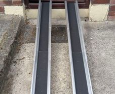 5FT Portable Wheelchair Telescoping Ramps