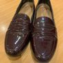 Clarke's burgundy patent leather loafers (U.K. 4) Image 3