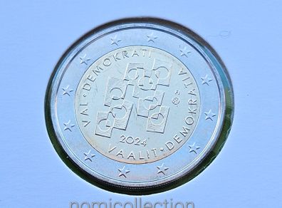 Finland 2024 year Uncirculated 2 Euro coin.