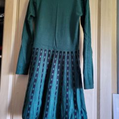 Jumper dress dark green M turtle neck