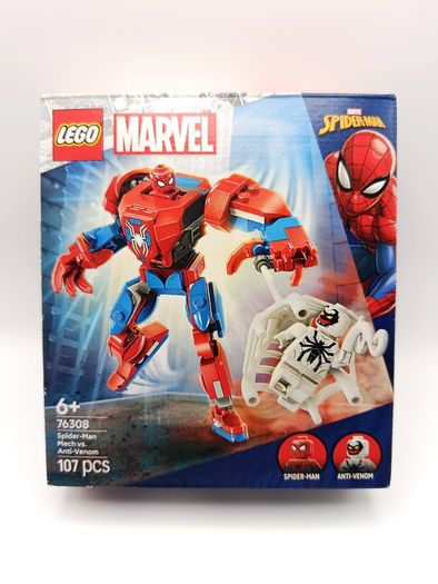 LEGO 2025 Spider-Man Mech vs. Anti-Venom Marvel 107 pcs Set Code 76308 New