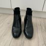 River Island Black Leather Ankle Boots Image 4