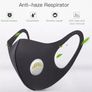 Face masks washable virus black masks reusable with respirator PM2.5 Activated Carbon Filters Skin Mask Gasket Medical/surgical protective disposable blue masks bundle Image 4