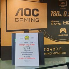 Lenovo Mini PC + 27'' Monitor