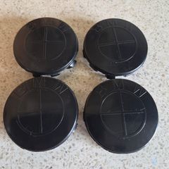 Bmw All Black 56mm Caps - Free Post