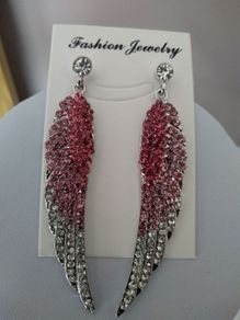 Angel Wings Crystal Earrings