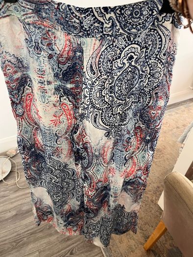 Flared satin trousers