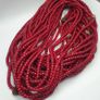 Rare Antique Venetian WhiteHeart Glass Beads Strands 8mm 24 inches Image 3