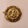 Vintage Irish Military Police Cap Badge 1930s 1940s Emergency Era Brass Image 2